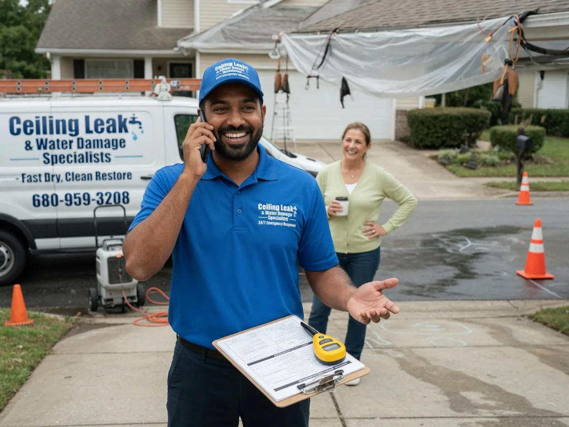 Ceiling Leak Cleanup Crossroads, NM FAQs